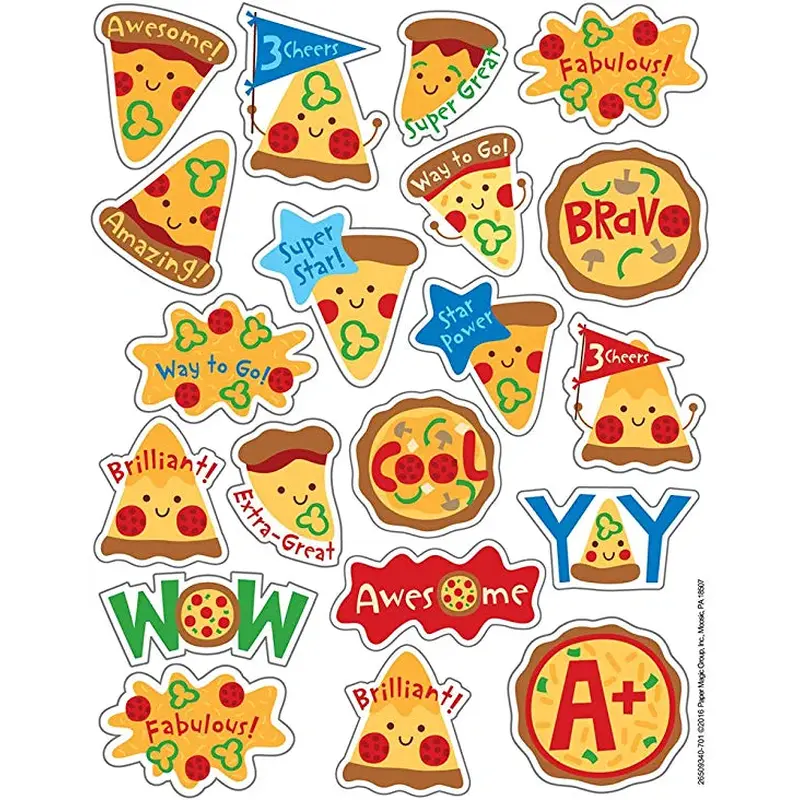 Eureka Educational Pizza Scented Stickers, 80 Count (EU 650934)