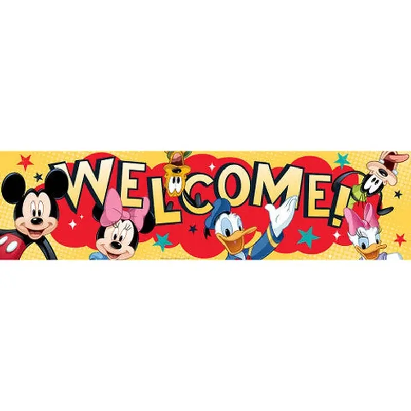 Eureka Mickey Welcome Classroom Banner (EU 849002)