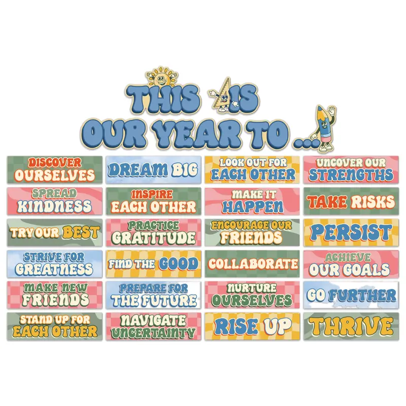 Eureka S'Cool Era This Is Our Year To... Mini Bulletin Board Set (EU 847852)