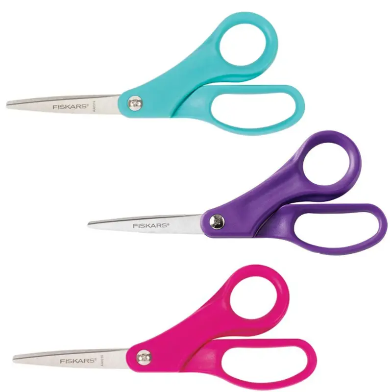 Fiskars Beginner Sewing Scissors, Choose Color  (197043)Light Blue