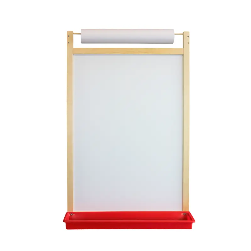 FlipSide Products Magnetic Dry Erase Wall Easel With Paper Roll 24.5"x 37.5"x 6" (17401)