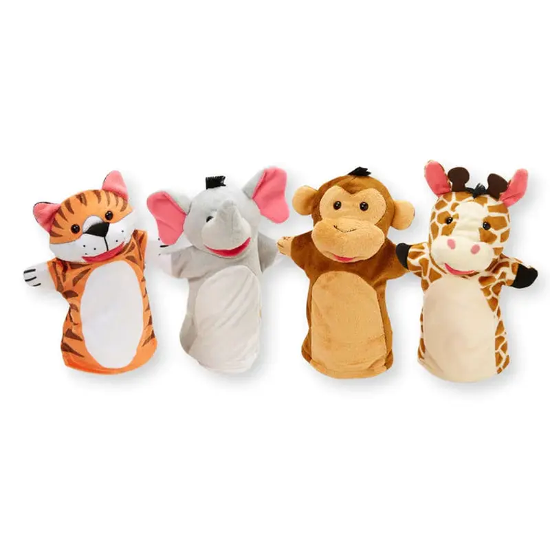 Melissa & Doug Zoo Friends Hand Puppets, Set of 4 (MD9081)