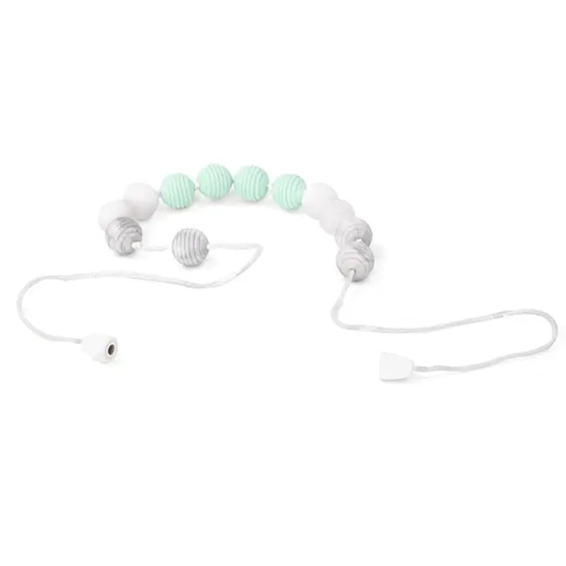 Pencil Grip Silicone Ripple Bead Teething Necklace (TPG-446)