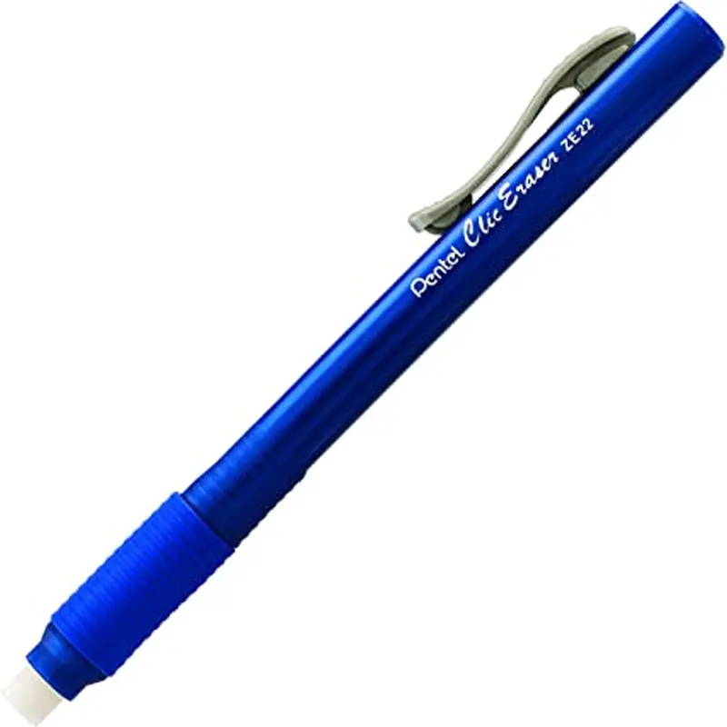 Pentel Clic Eraser Grip, Retractable EraserBlack