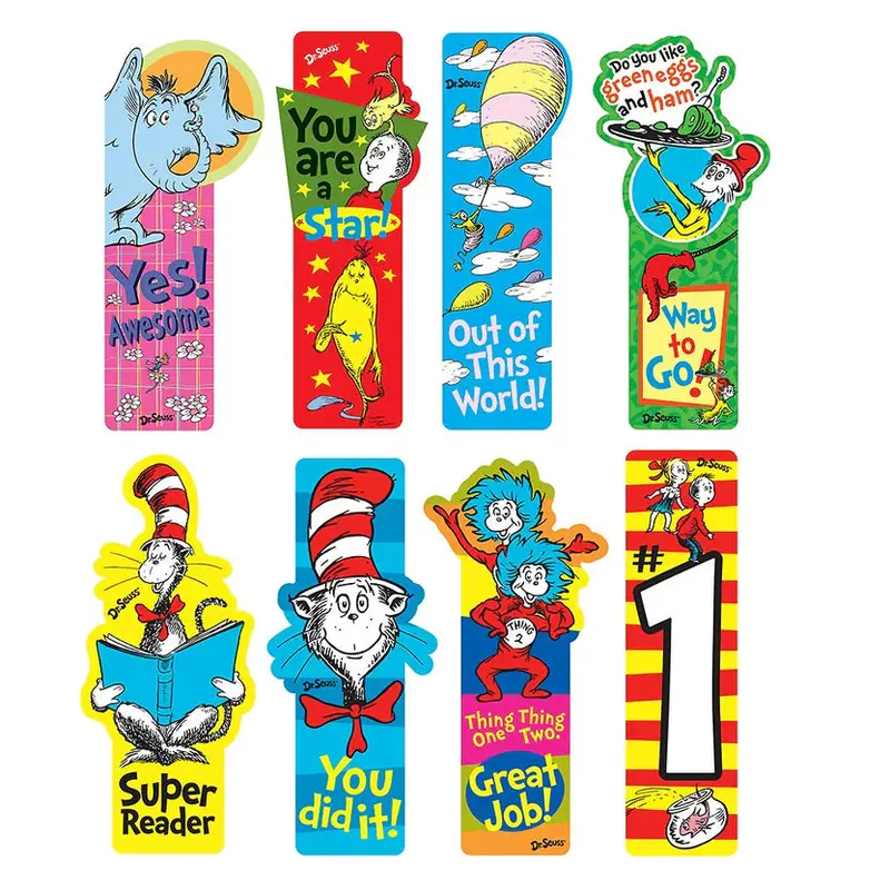 Raymond Geddes Dr. Seuss Incentive Bookmarks 50 Count (69017)