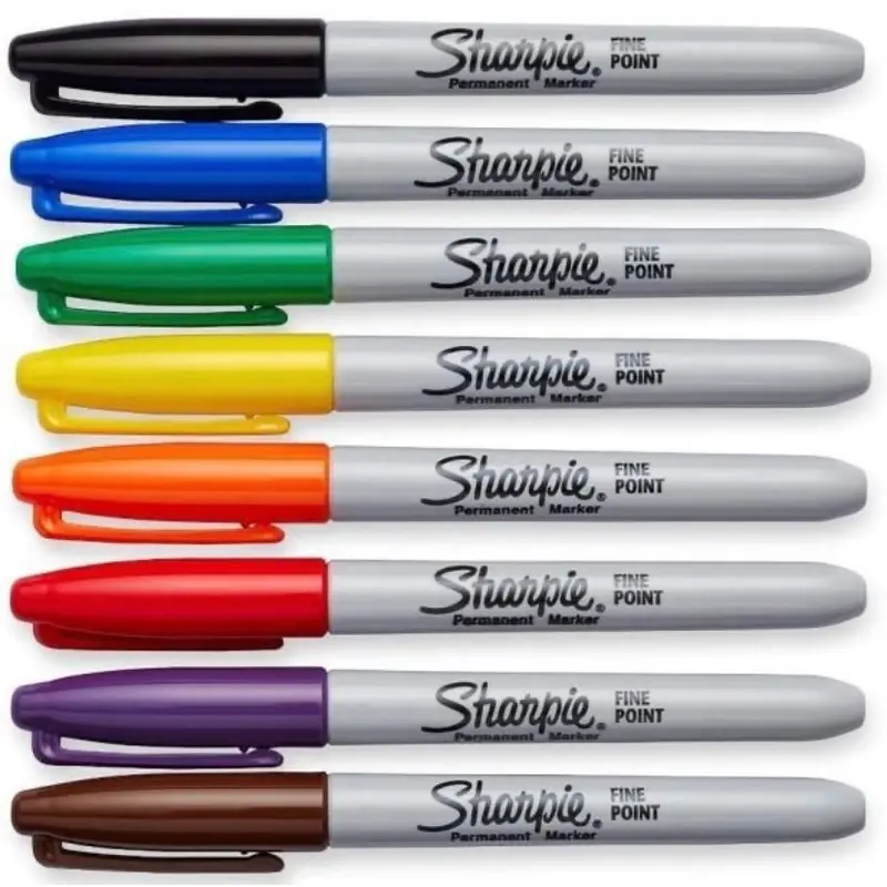 Sharpie Fine Point, Asst Colors, 8 Count
