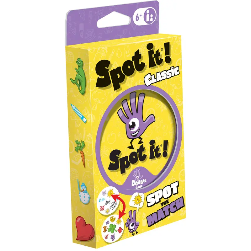 Spot It! Classic Card Game, Age 6  , 2 to 8 Players