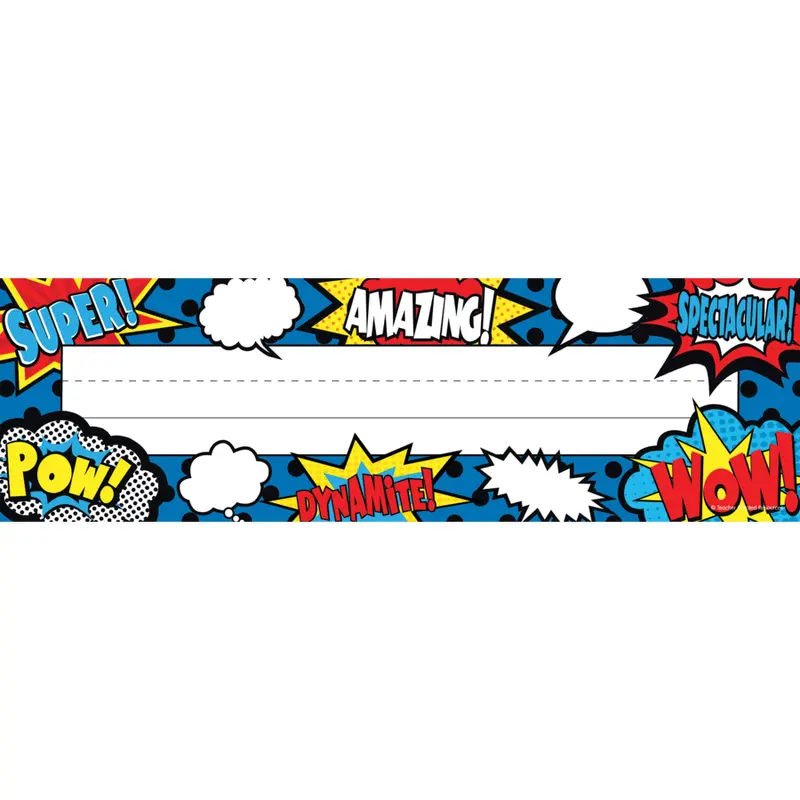 Superhero Flat Name Plates (TCR 5588)