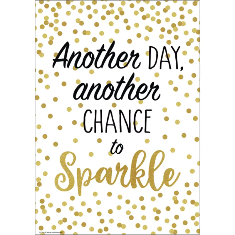 Teacher Created Another Day, Another Chance to Sparkle Positive Poster 13" x 17"  (TCR 7969)