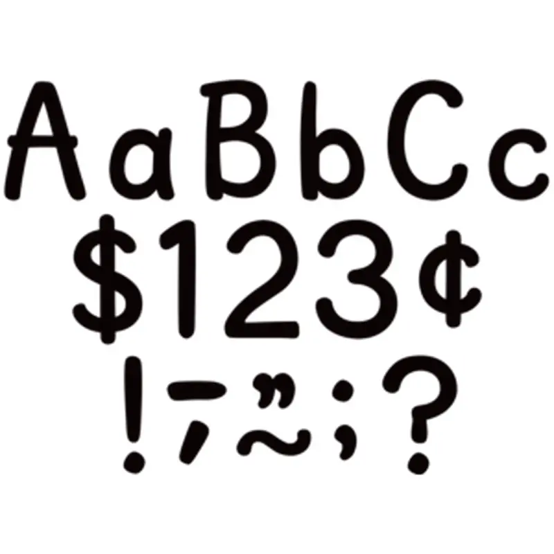 Teacher Created Black 4" Modern Classic Letters Combo Pack, 230 Pieces (TCR 9149)