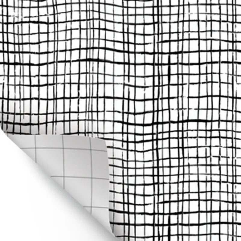 Teacher Created Black Freestyle Grid Peel and Stick Decorative Paper (TCR 70009)
