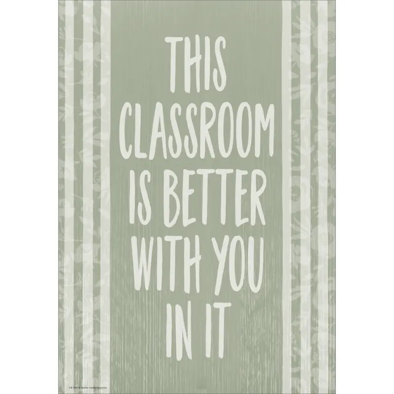 Teacher Created Classroom Cottage This Classroom Is Better With You In It Positive Poster (TCR 7884)
