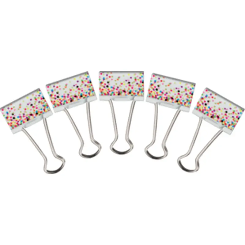 Teacher Created Confetti Medium Binder Clips (TCR20857)