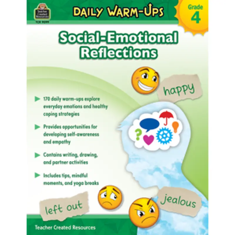 Teacher Created Daily Warm-Ups: Social-Emotional Reflections Grade 4 (TCR9099)