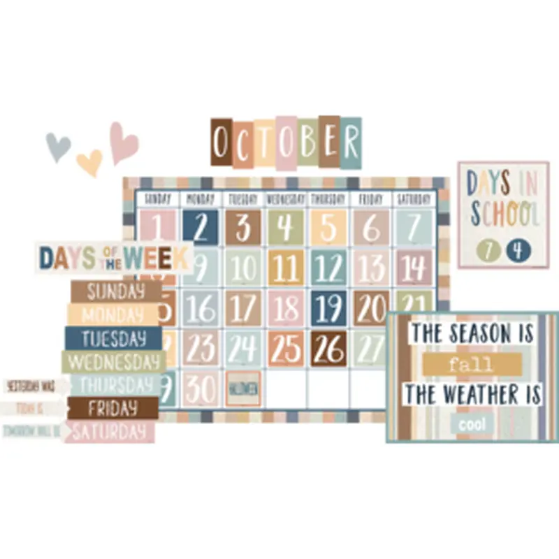 Teacher Created Everyone is Welcome Calendar Bulletin Board (TCR 7119)