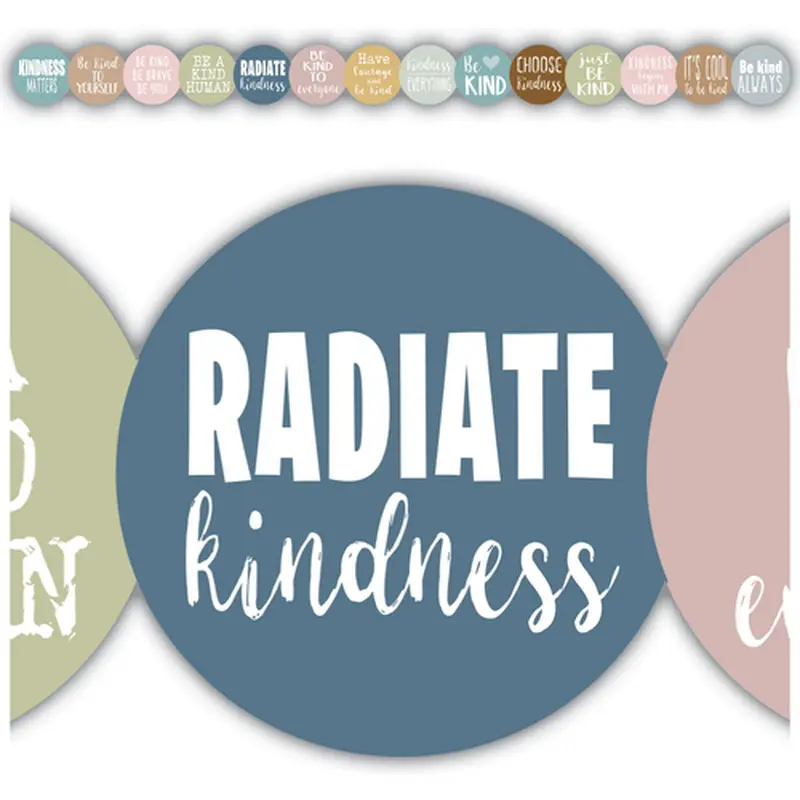 Teacher Created Everyone is Welcome Kindness Die-Cut Border Trim (TCR 7169)