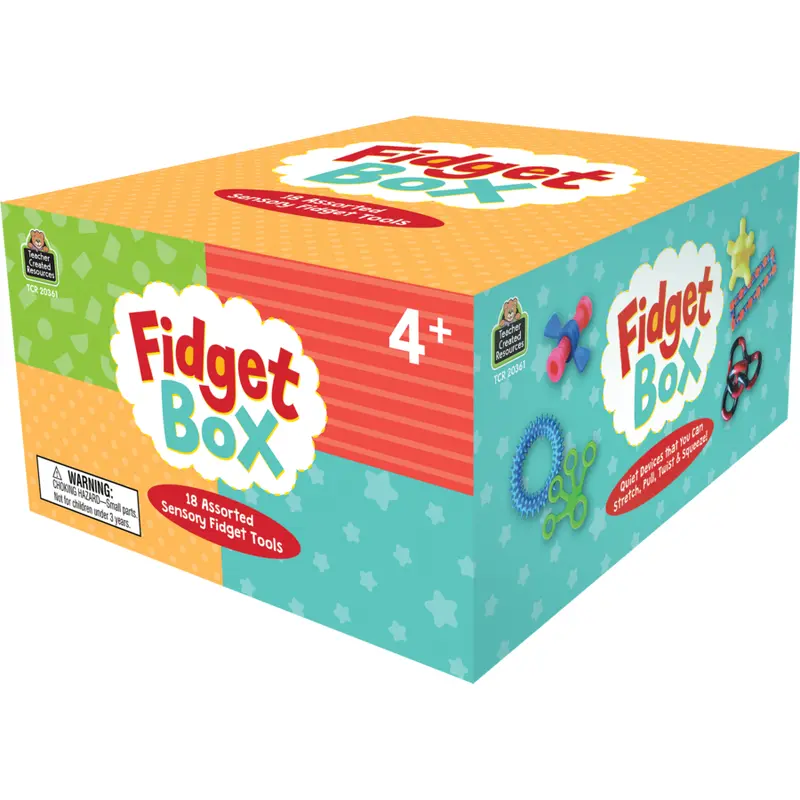 Teacher Created Fidget Box, Pack of 18 Fidget Tools ( TCR 20361)