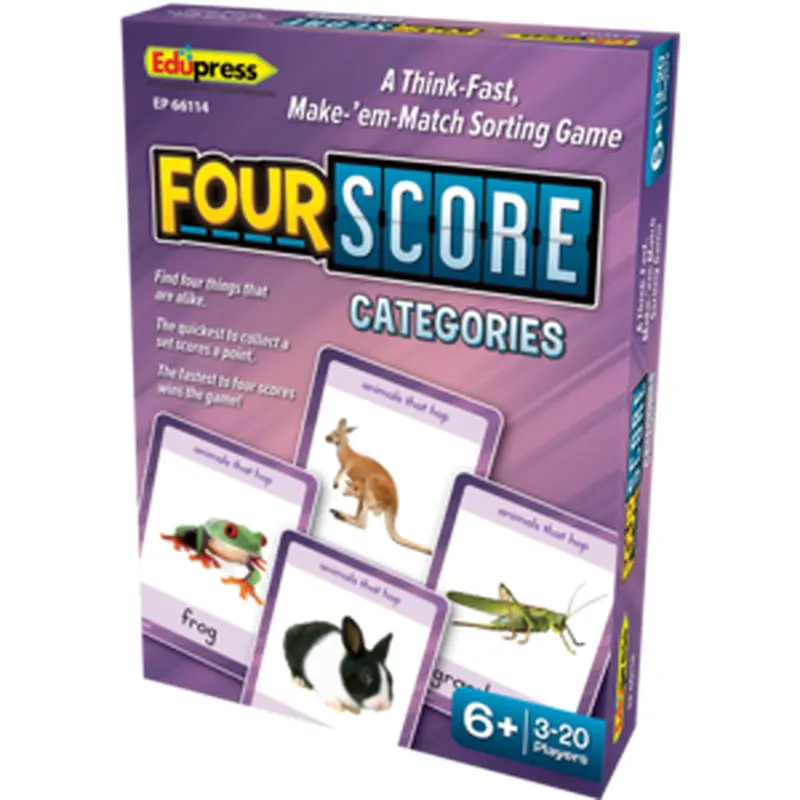 Teacher Created Four Score Card Game: Categories (TCR66114)