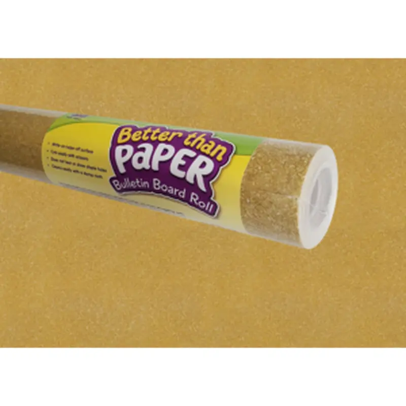 Teacher Created Gold Shimmer Better Than Paper Bulletin Board Roll, 4' x 12' (TCR 77364)