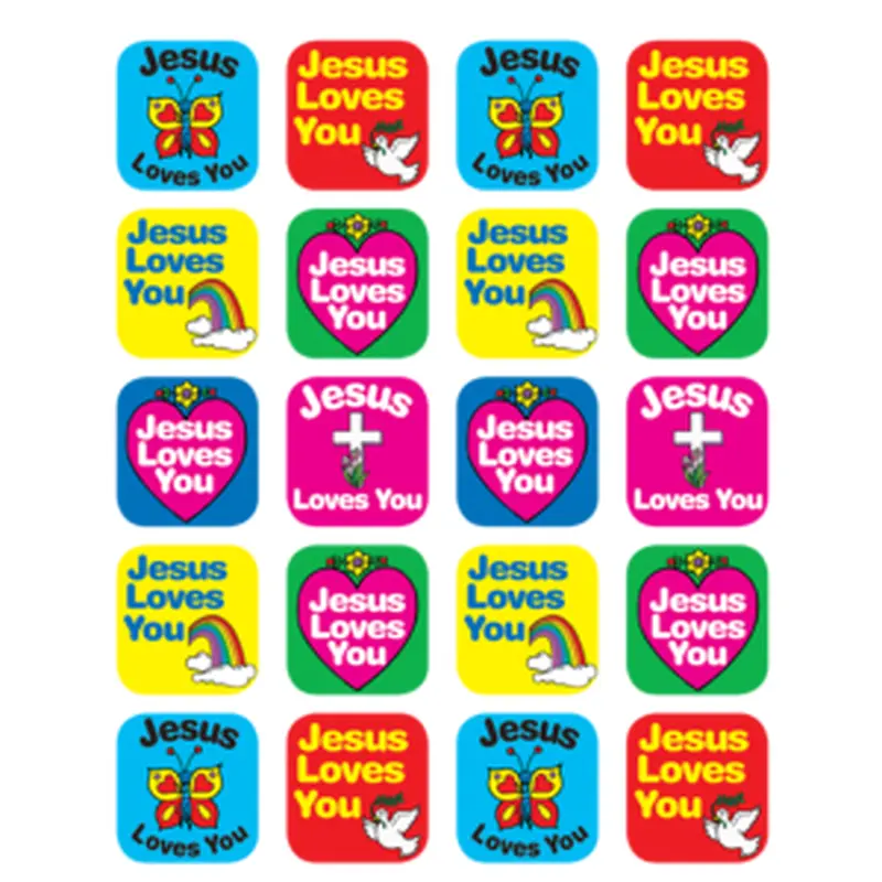 Teacher Created Jesus Loves You Stickers (TCR 7020)