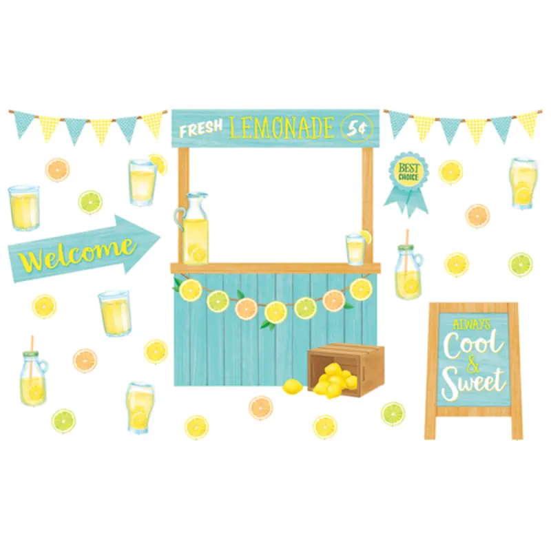Teacher Created Lemon Zest Lemonade Stand Bulletin Board (TCR 8491)