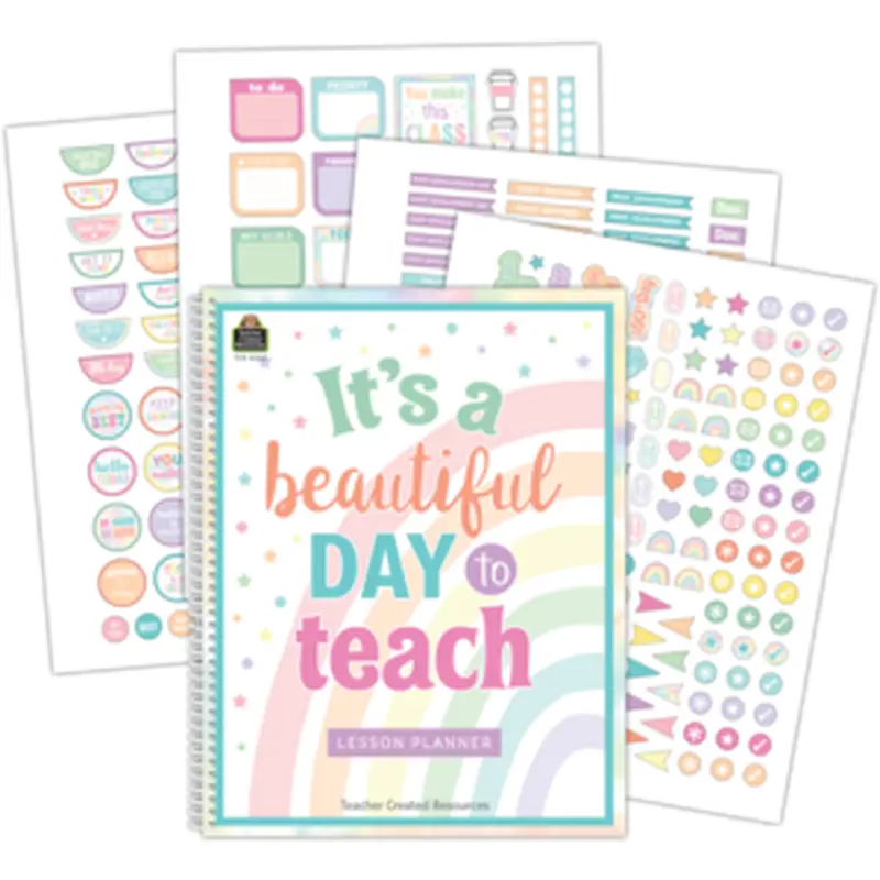 Teacher Created Pastel Pop Lesson Planner, 8 x 11 (TCR 8436)