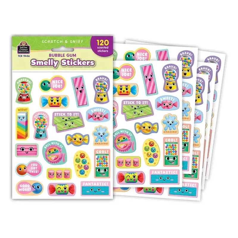 Teacher Created Resources Bubble Gum Smelly Stickers (TCR 9446)