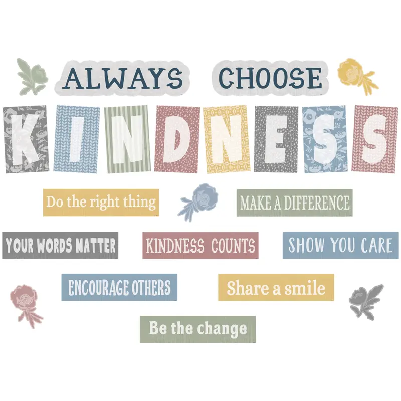 Teacher Created Resources Classroom Cottage Always Choose Kindness Bulletin Board (TCR 7172)