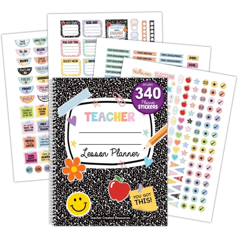 Teacher Created Resources Cool for School Teacher Plan Book (TCR 9329)