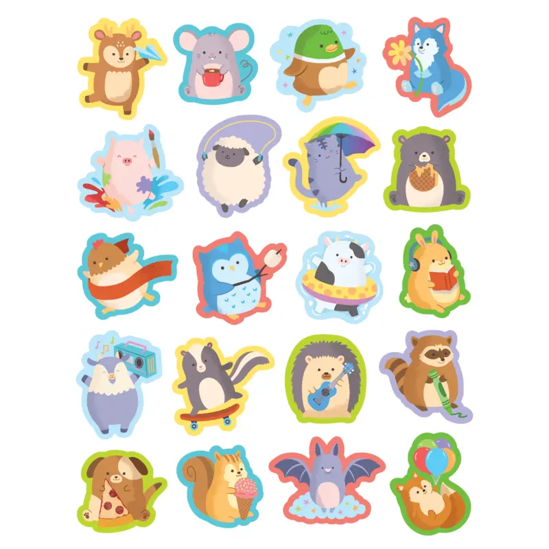 Teacher Created Resources Cute Critters Stickers (TCR 7086)