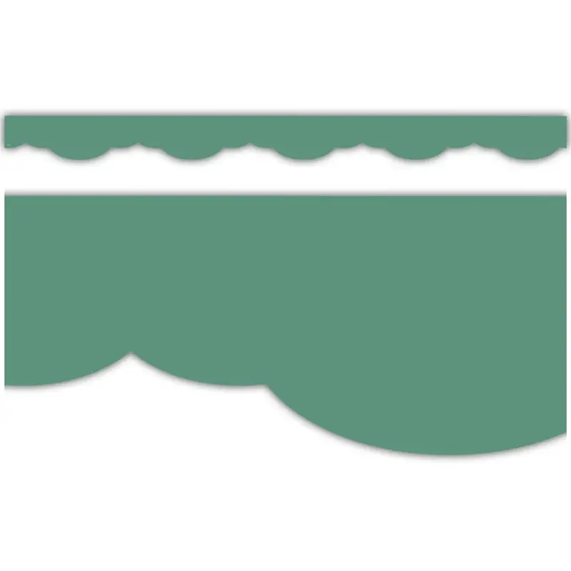 Teacher Created Resources Eucalyptus Green Fancy Scallops Border Trim (TCR 9136)