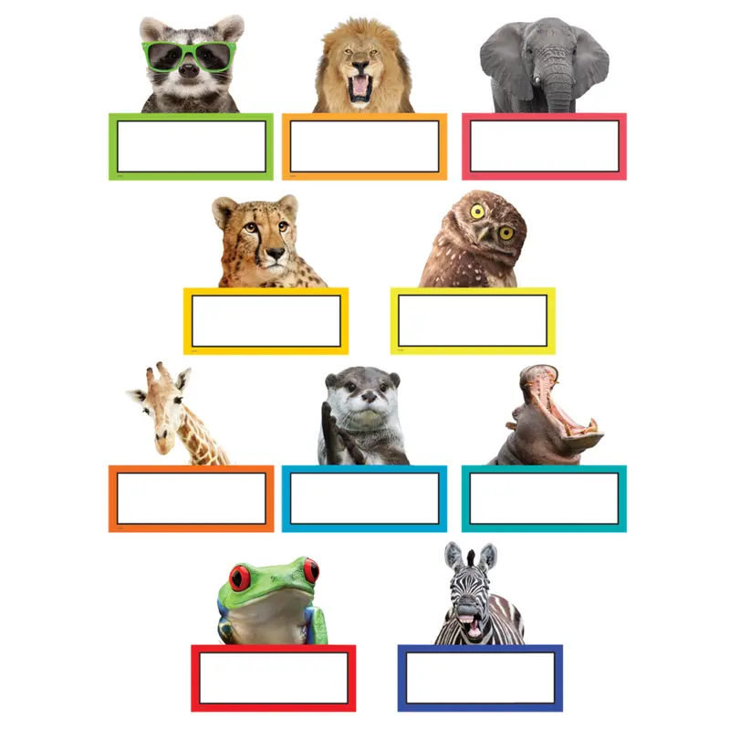 Teacher Created Resources Go Wild Animals  6" Accents, Pack of 30  (TCR 6854)