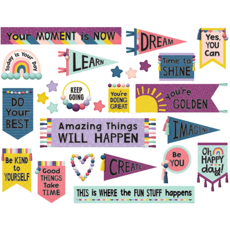 Teacher Created Resources Oh Happy Day Positive Mini Bulletin Board (TCR 9023)
