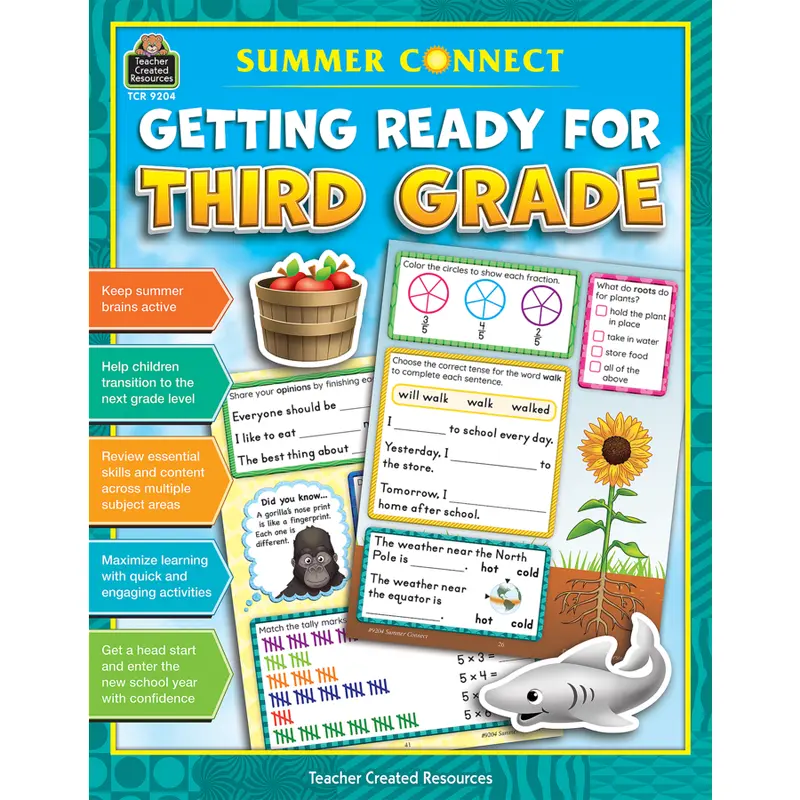 Teacher Created Resources Summer Connect: Getting Ready for Third Grade (TCR 9204)