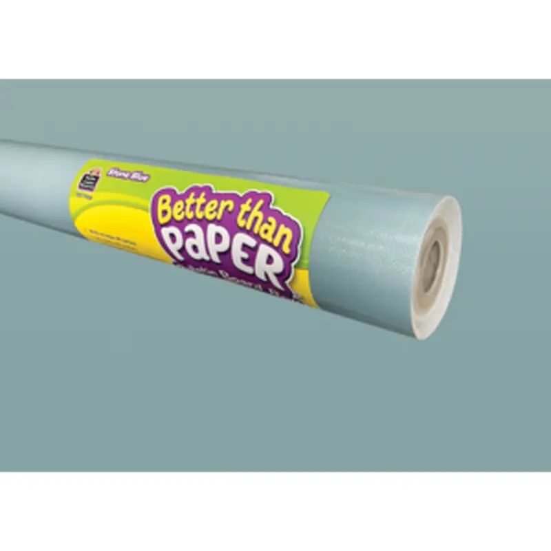 Teacher Created Stone Blue Better Than Paper Bulletin Board Roll, 4' x 12' (TCR 77434)