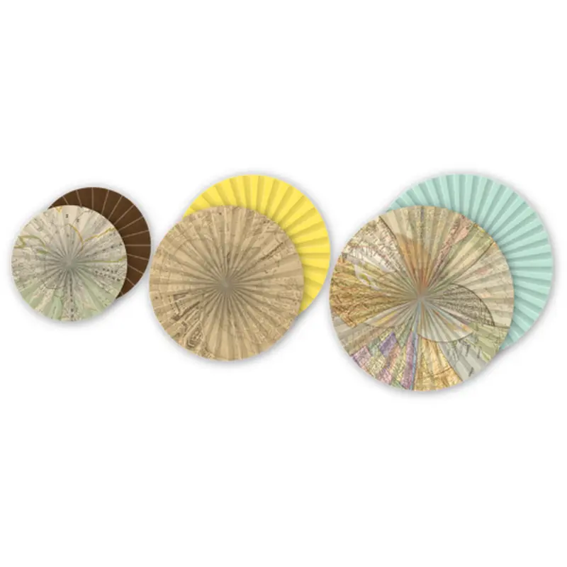 Teacher Created Travel the Map Hanging Paper Fans (TCR 77034)