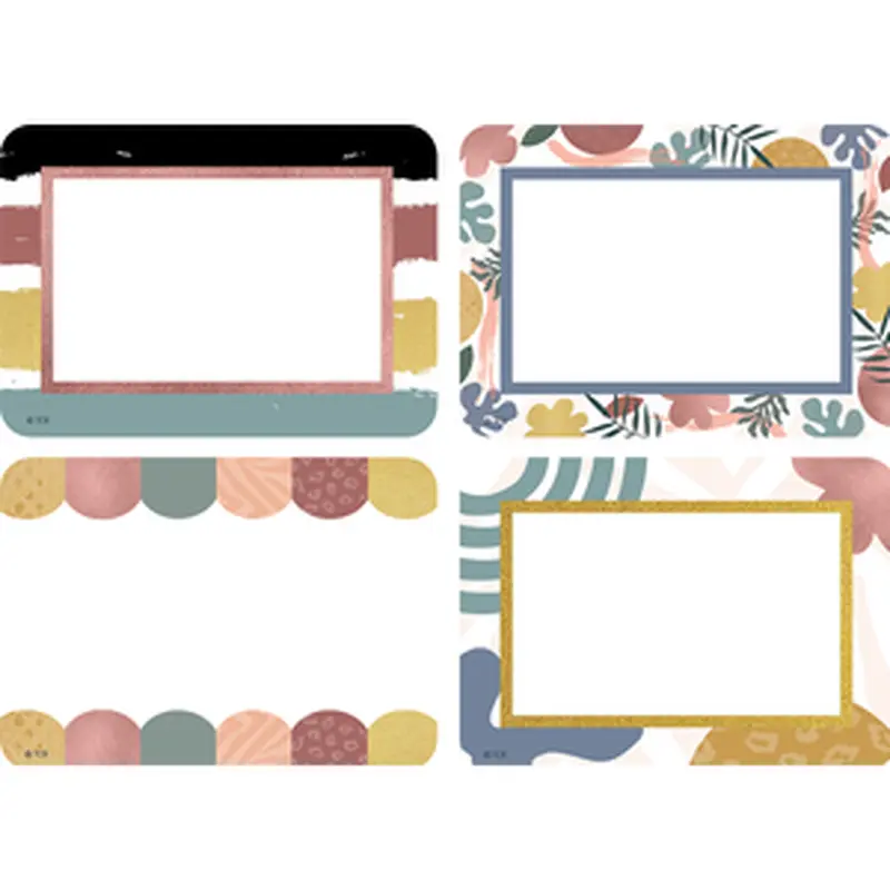 Teacher Created Wonderfully Wild Name Tags/Labels - Multi-Pack, Approx. 3" x 2",6 Pieces (TCR 6691)