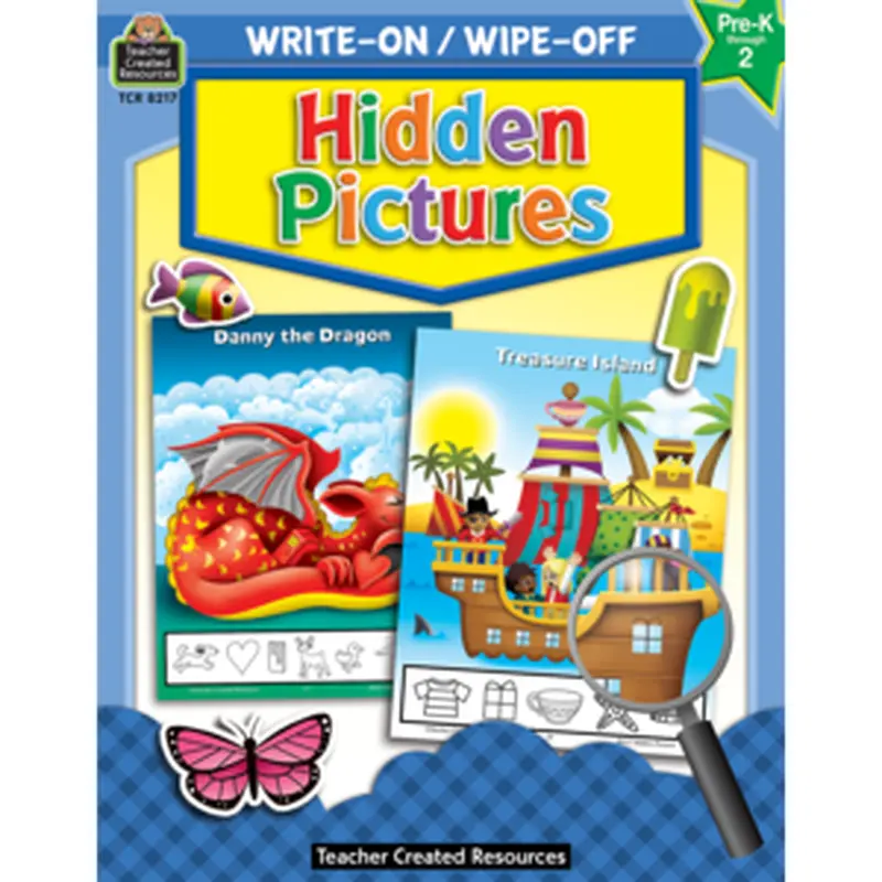 Teacher Created Write-On/Wipe-Off Book: Hidden Pictures (TCR 8217)
