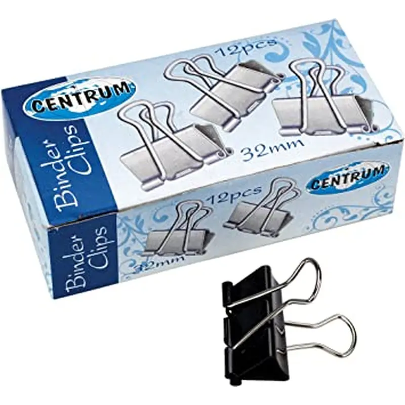 CENTRUM BINDER CLIP: 32MM BLACK