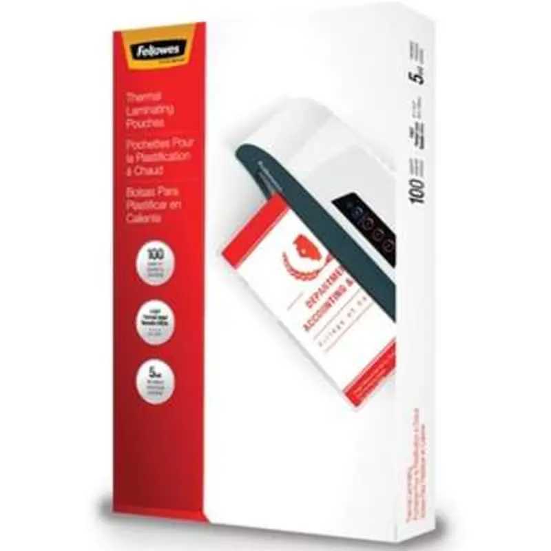 Fellowes Premium 5mil Legal Size Laminating Pouches 100pk