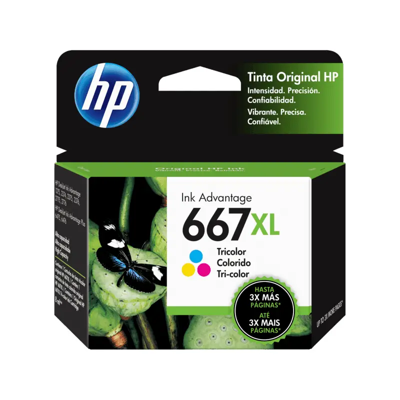 HP 667XL TRI-COLOR INK CARTRIDGE