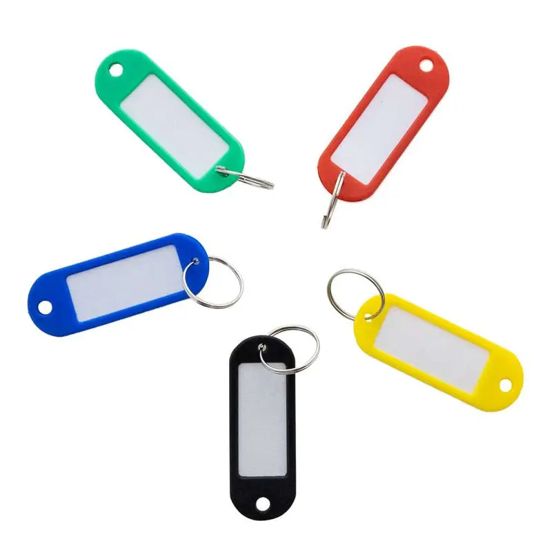 KEY TAG - BAZIC WITH LABEL WINDOW (8/PACK)
