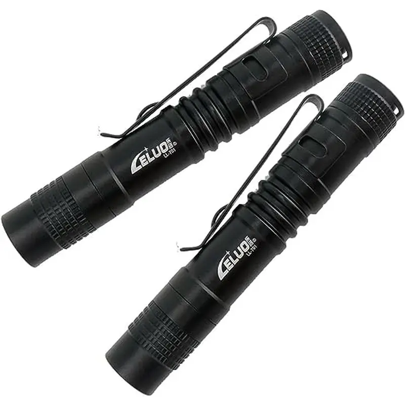 LELUOHQ UV COUNTERFEIT PENLIGHT FLASHLIGHT WITH CLIP