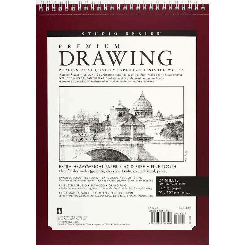 Premium Drawing Pad 9x12"