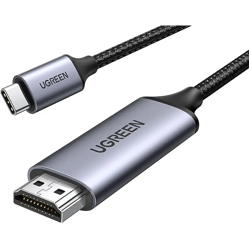 UGREEN USB-C TO HDMI MALE TO MALE CABLE ALUMINUM SHELL 1.5M (GRAY BLACK)