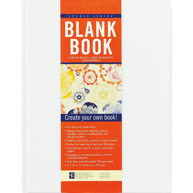 Studio Series Blank Book White