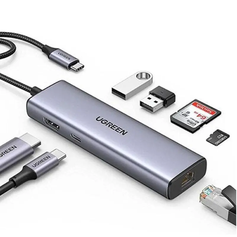 UGREEN 7-IN-1 USB-C MULTIFUNCTION ADAPTER