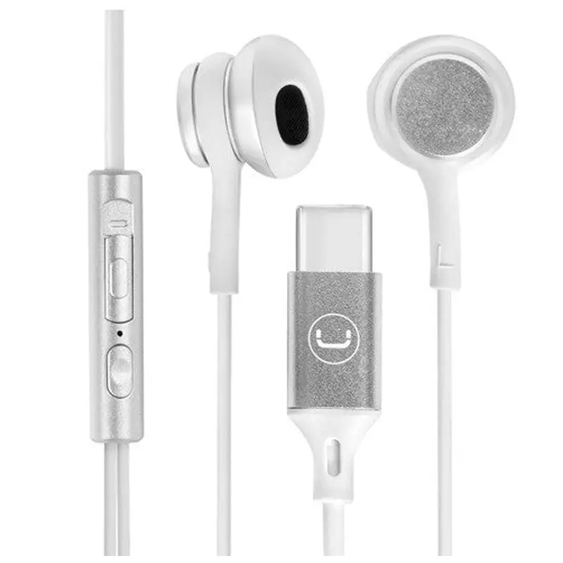 Unno Tekno Earbuds Ultra Type C with MIC - White