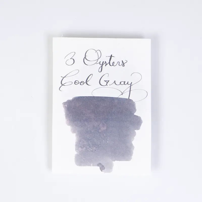 3 Oysters Cool Gray (38ml) Bottled Ink (Delicious)