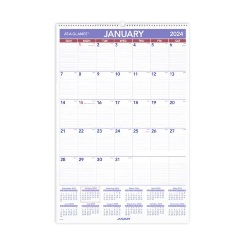 AT-A-GLANCE 2025 Dated Wall Calendar - 15" x 22"